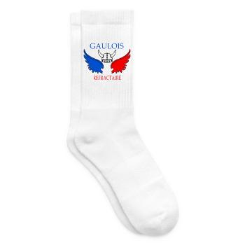 Dreifarbige Flügel der refraktären Gallier - Tennissocken - Weiß - Rechts