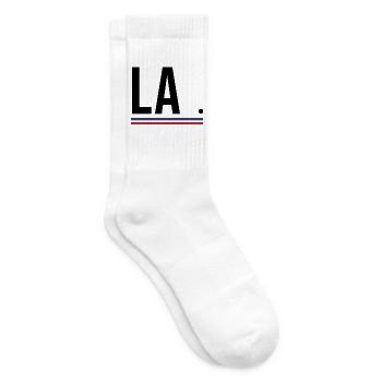 Los Angeles – West Coast Streetwear Shirt - Tennis socks - white - Right