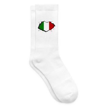 Drapeau italien - Chaussettes de tennis - blanc - Droite
