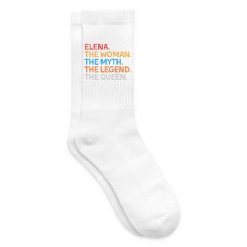 Elena La Femme Le Mythe La Légende La Reine - Chaussettes de tennis - blanc - Droite