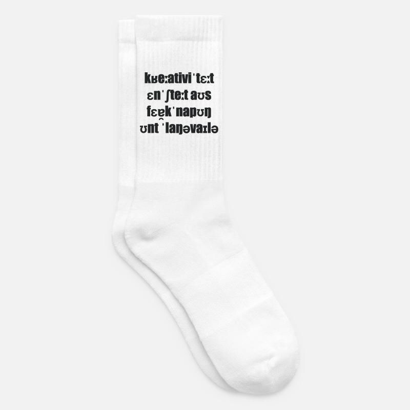 La créativité naît de la rareté et de l’ennui - Chaussettes de tennis - blanc
