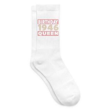 Motard 80 ans 1946 Anniversaire - Chaussettes de tennis - blanc - Droite
