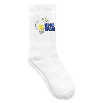 Good Idea Light Bulb Comic - Tennis socks - white - Right