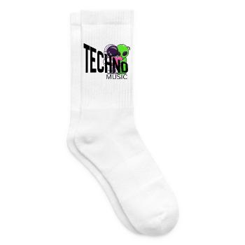 Alien Hug Duo Neon Glow - Tennis socks - white - Right