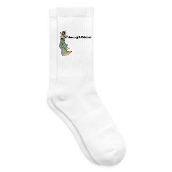 Shimmy Goddess in Green - Tennis socks - white - Right