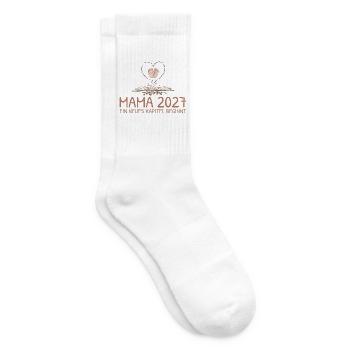 Mama 2027 Ein neues Kapitel beginnt - Tennissocken - Weiß - Rechts
