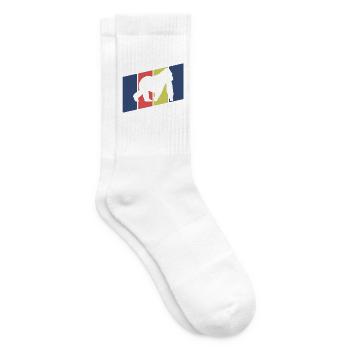 Affen Silhouette Retro - Tennissocken - Weiß - Rechts