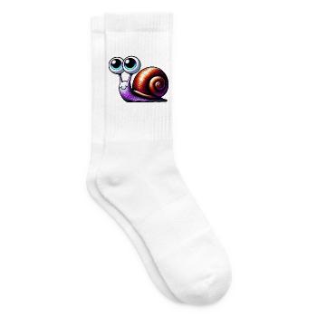 Schnecke - Tennissocken - Weiß - Rechts