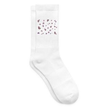 lila Mohn - Tennissocken - Weiß - Rechts