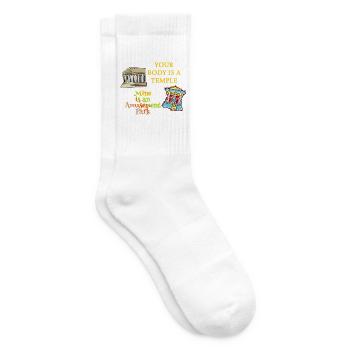 Temple Body Vergnügungspark - Tennissocken - Weiß - Rechts