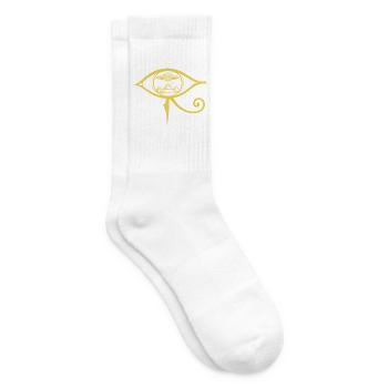 Auge von Horus, antikes UFO - Tennissocken - Weiß - Rechts