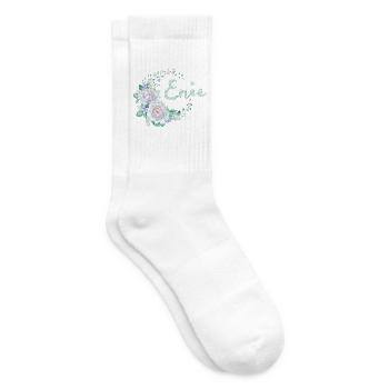 Blumenrahmen Enie - Tennissocken - Weiß - Rechts