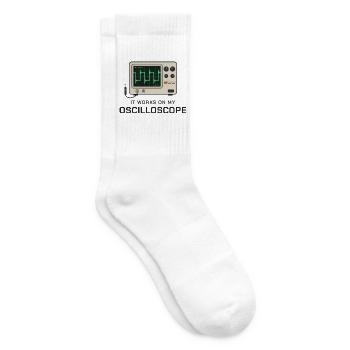 Es funktioniert an meinem Oszilloskop - Tennissocken - Weiß - Rechts