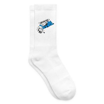 Burnout-Computer-Katzen-Flugzeugmodus - Tennissocken - Weiß - Rechts