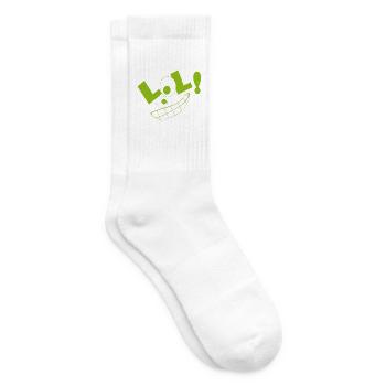 LOL! grün - Tennissocken - Weiß - Rechts