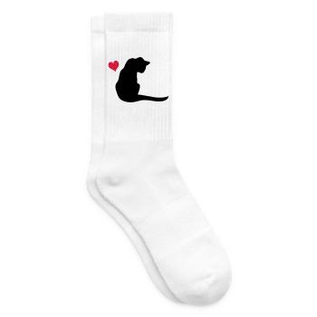 Chat - Chaussettes de tennis - blanc - Droite