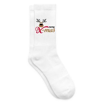 weihnachten - Tennissocken - Weiß - Rechts