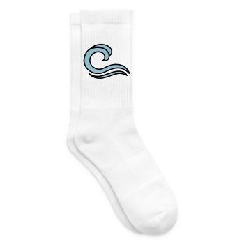 Wellen - Tennissocken - Weiß - Rechts
