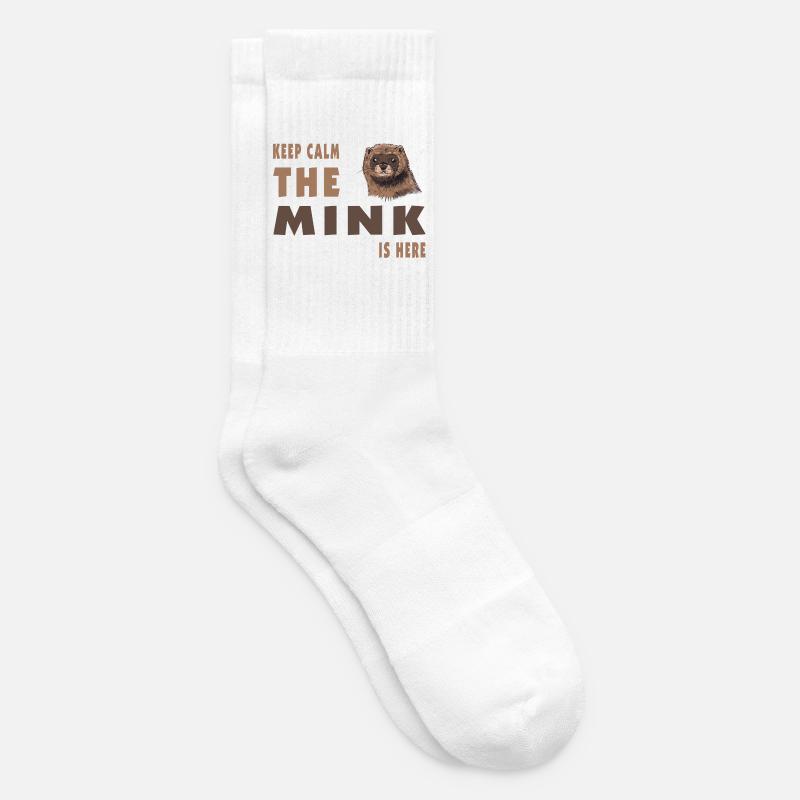 Keep Calm der Nerz ist hier Design - Tennissocken - Weiß
