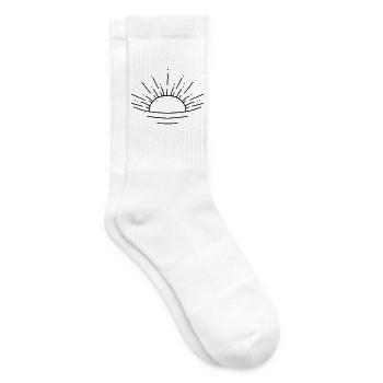 Sonnenaufgang - Tennissocken - Weiß - Rechts