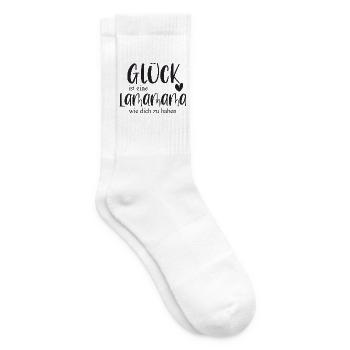 Lama Lamapapa Haustier Lamaliebe Geschenk - Tennissocken - Weiß - Rechts