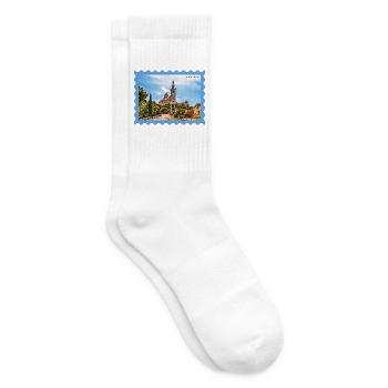 Marseille Basilika Postkarte - Tennissocken - Weiß - Rechts
