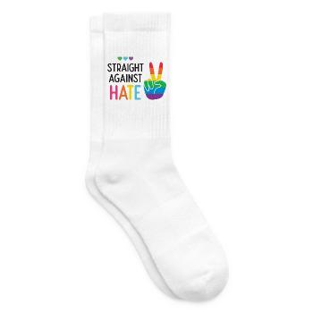 LGBT Pride Month - Direkt gegen Hass - Tennissocken - Weiß - Rechts