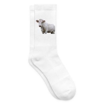 Kuh - Tennissocken - Weiß - Rechts