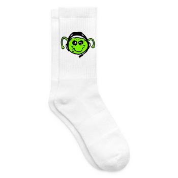 Gamer Headset Caterpillar Nerd Gaming Headphones Play - Tennis socks - white - Right