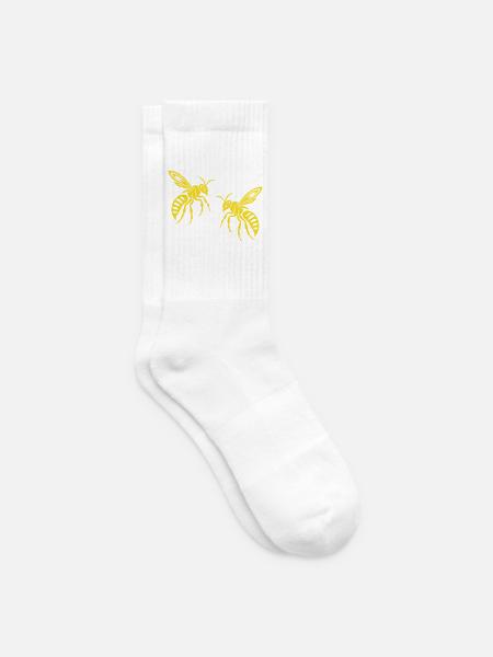 Biene Wespe - Tennissocken - Weiß