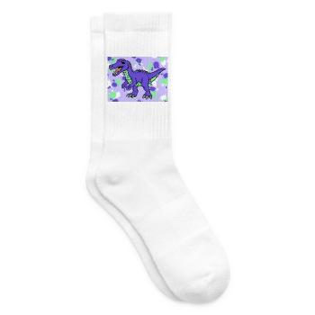 Baryonyx Dino - Tennis socks - white - Right