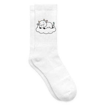 Sleeping Cow Cloud Dream Baby - Tennis socks - white - Right