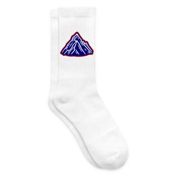 Montagnes Symbole des Alpes - Chaussettes de tennis - blanc - Droite