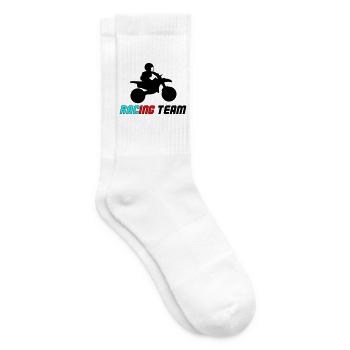 Racing Neon Typo Sprint - Tennissocken - Weiß - Rechts