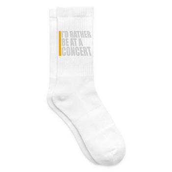 Je préférerais être à un concert Lustig Musik Konzert - Chaussettes de tennis - blanc - Droite