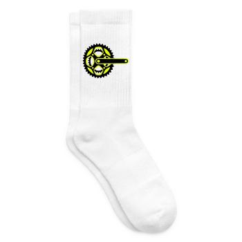 Icône de plateau de vélo - Chaussettes de tennis - blanc - Droite