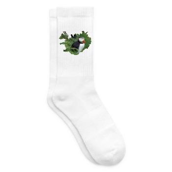 Un macareux, petit, coloré, inoubliable - Chaussettes de tennis - blanc - Droite