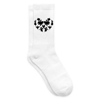 Halloween Heart Ghost Halloween Ghost - Tennissocken - Weiß - Rechts
