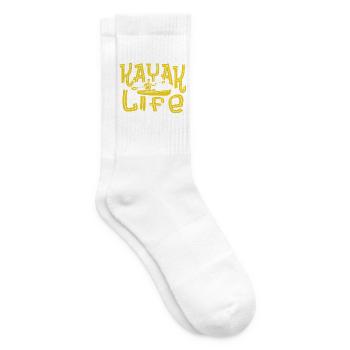  KAYAKS KANU "KAYAK IS LIFE" Kayaking - Tennissocken - Weiß - Rechts