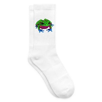 buntes tierbild, amphibien, laubfrosch - Tennissocken - Weiß - Rechts