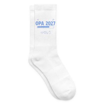 Ich Werde Opa 2027 Loading Schwangerschaft - Tennissocken - Weiß - Rechts