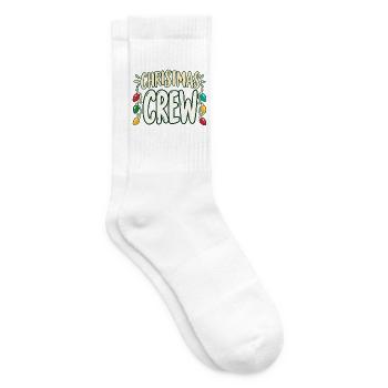 Christmas Crew – Weihnachten im Team - Tennissocken - Weiß - Rechts