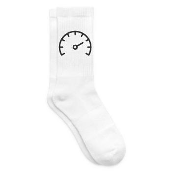Performance-Tachoter-Liniensymbol - Tennissocken - Weiß - Rechts