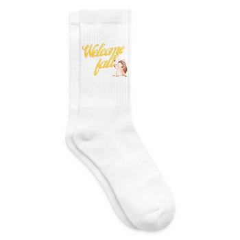 Willkommen im Herbst - Tennissocken - Weiß - Rechts