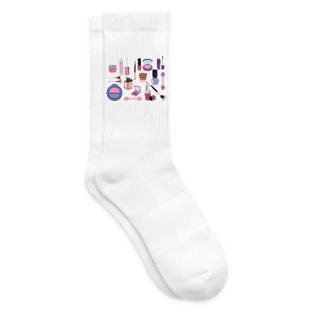 Pastell-Make-up-Kollektion - Tennissocken - Weiß - Rechts
