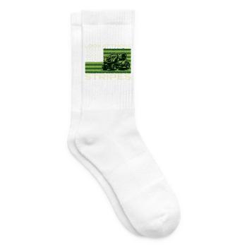 Schau dir diese Streifen an – Rasenpflege-Profi für Aufsitzmäher - Tennissocken - Weiß - Rechts