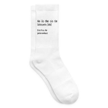 Anästhesistin Substantiv Definition Geschenk - Tennissocken - Weiß - Rechts