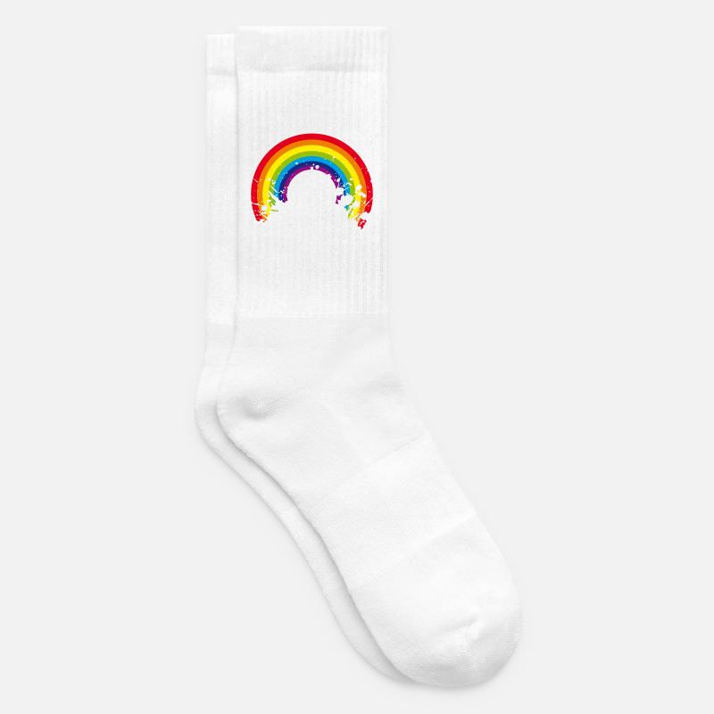 rainbow regenbogen - Tennissocken - Weiß