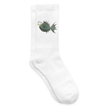 Anglerfisch - Tennissocken - Weiß - Rechts