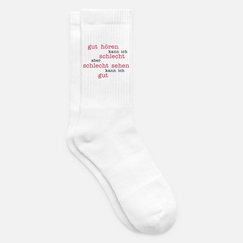bon d'entendre - une mauvaise image - Chaussettes de tennis - blanc